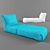 Convertible Relax Armchair 3D model small image 1