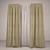 Sleek Home Curtains 3D model small image 1