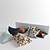 Modern Interior Pillows - 3 Sizes 3D model small image 1