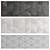 Geometric Wood Panel: Customizable, Black & Light Options 3D model small image 2