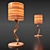 Wooden Designer Lamp 3D model small image 1