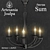 Elegant Classic Chandelier L-SUM/5 3D model small image 1