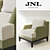 Modern Comfort Carson Armchair 3D model small image 1