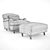 Raffles Armchair: Stylish Comfort 3D model small image 2