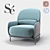 Sophisticated Beetley Armchair by Se-London 3D model small image 1