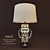 Smoked Glass Beaded Table Lamp 3D model small image 1