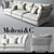 Elegant Holiday Sofa by Molteni & C 3D model small image 1