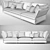 Elegant Holiday Sofa by Molteni & C 3D model small image 2