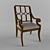 Elegant Wood Chair | Port Royal 3D model small image 1