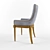 Elegant Upholstered Chair 3D model small image 2