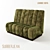 Velvet Lounge Sofa: Subberjean 3D model small image 2