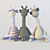 Giraffe Toy Textile 3D model small image 3