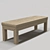 Modern Leather Bench 3D model small image 1