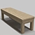 Modern Leather Bench 3D model small image 2