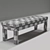 Modern Leather Bench 3D model small image 3