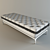 Modern Rectangular Bench for Living Room or Bedroom 3D model small image 2