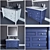 Elegant Classic Bathroom Vanity 3D model small image 3