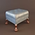 Timeless Elegance Upholstered Bench 3D model small image 1