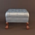 Timeless Elegance Upholstered Bench 3D model small image 2