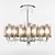 Elegant Crystal Pendant Light 3D model small image 1