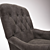 Elegant Dorset Armchair Set 3D model small image 2