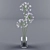 Elegant Agapanthus in Vase 3D model small image 1