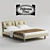 Elegant Italian Bed: Poltrona Frau I Rondò Due 3D model small image 1