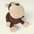 Cuddly Monkey Toy 3D model small image 1