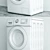 Samsung WF702W0BDWQ Washing Machine 3D model small image 2
