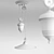 Rossini Decorativo Classic Hanging Lamp 3D model small image 2