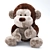 Cuddly Monkey Toy 3D model small image 1