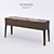 Elegant Walnut Console with Drawers 3D model small image 1