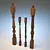 Elegant Balusters & Posts Set 3D model small image 1