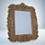 Elegant Carved Mirror 3D model small image 1