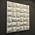 Modern Wave 3D Gypsum Wall Panel 3D model small image 3