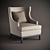 Andrew Martin Northumberland Chair: Classic Elegance and Comfort 3D model small image 1