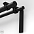 Adjustable Curtain Rod Holder 3D model small image 2