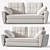 Convertible Sofa Bed: Stylish & Functional 3D model small image 2