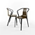 Stylish Belleville Armchair: Bouroullec 2015 3D model small image 2