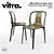 Vitra Belleville Side Chair: Sleek Simplicity for Modern Spaces 3D model small image 1