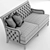 Elegant Opera Sofa & Chair 3D model small image 3