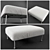 Cozy Comfort Soft Chair 3D model small image 1