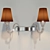 Elegant Maine Sconce: Barovier & Toso 3D model small image 1