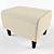 Modern Boston Pouf: Stylish and Compact 3D model small image 1