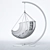 Concept Suspendu: Modern Wooden Hanging Chair 3D model small image 3