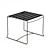 Modern Outdoor Stackable Side Table 3D model small image 1