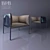 Product Title: B&B Hollow Armchair - Modern Elegance 3D model small image 1