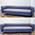 Blue Fabric Sofa: Stylish Comfort 3D model small image 1