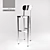 Sleek Design FJ Barstool 3D model small image 1