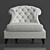 Luxury Leather Armchair: Angelo Cappellini Magda 3D model small image 2